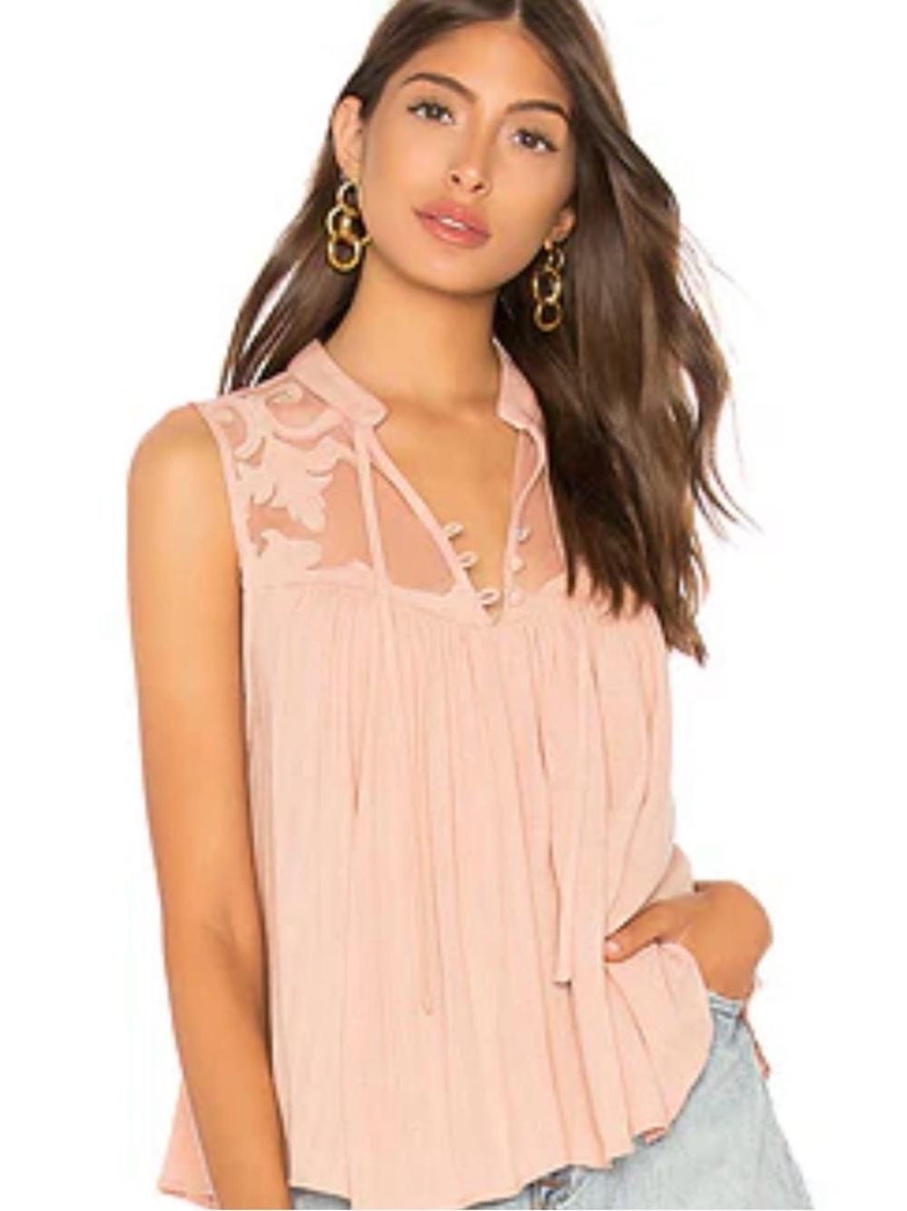 Western Romance Top in Pink
FREE PEOPLE - Picture 2 of 5